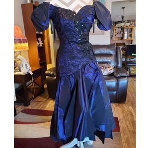 Vintage 80s prom Dress